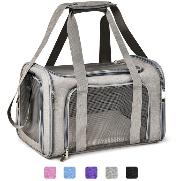 Cat Carriers Dog Carrier Pet Carrier For Small Medium Cats Dogs Puppies, TSA Airline Approved Small Dog Carrier Soft Sided, Collapsible Waterproof Travel Puppy Carrier