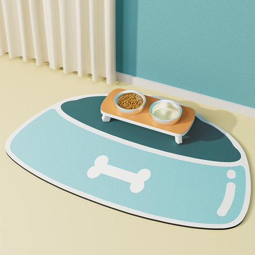 Pet Feeding Mat Silicone Non-slip Waterproof Feeding Splash-proof Mat